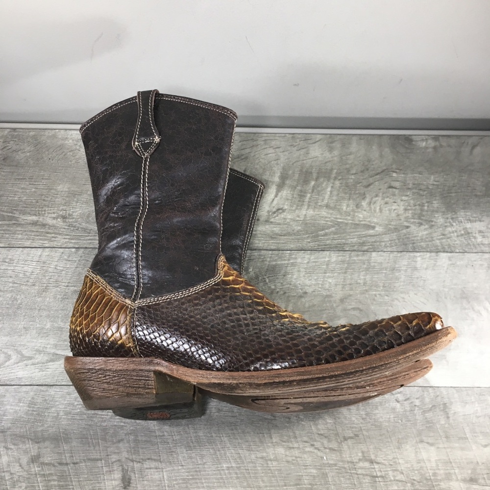 Rustico Cuadra Honey Python Snake Skin Leather Co… - image 10